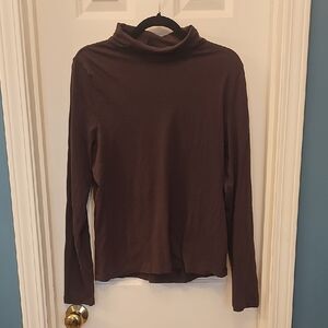 J. Crew Dark Brown Long Sleeve Turtleneck